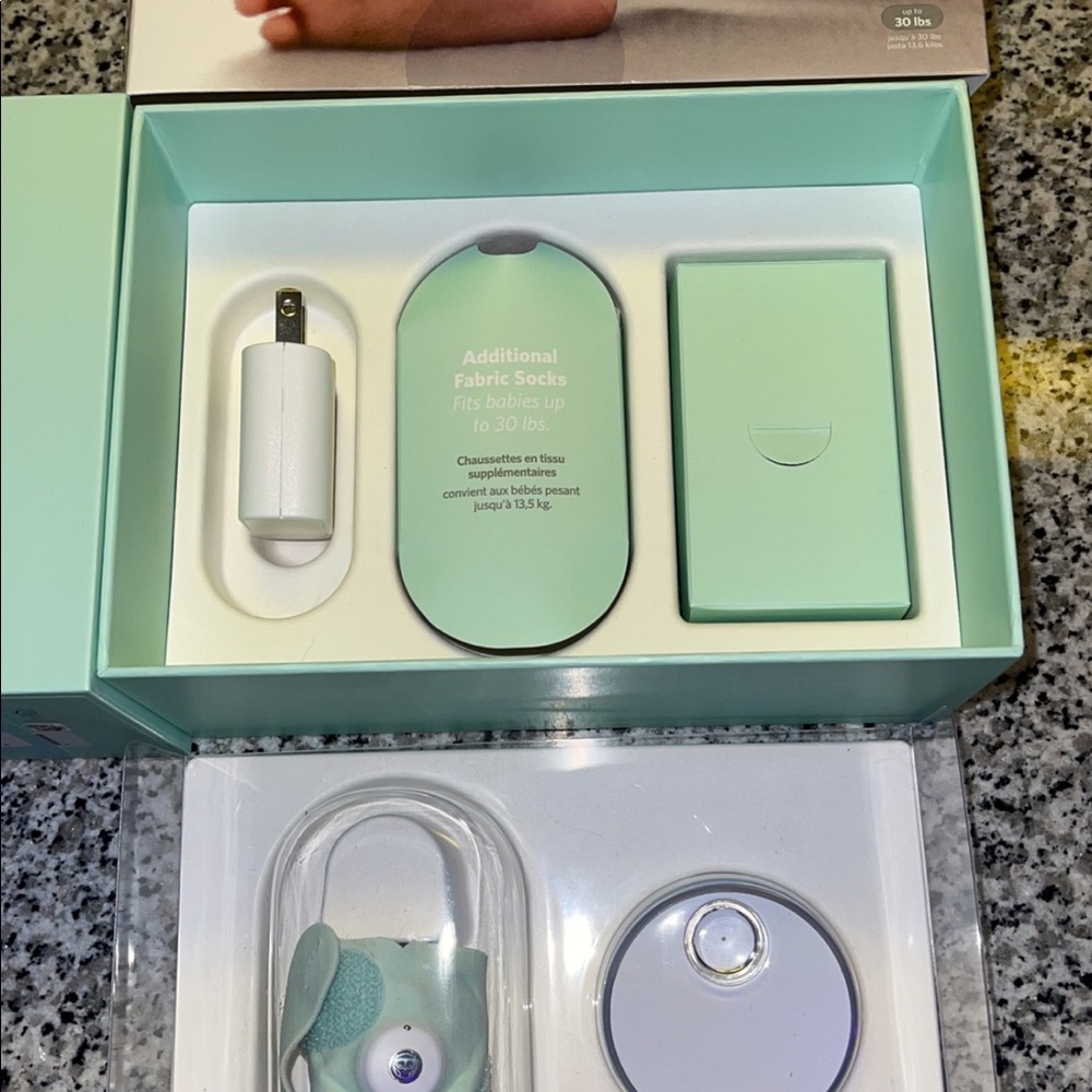 Owlet Dream Sock - Smart Baby Monitor with Heart Rate and Average Oxygen - Mint